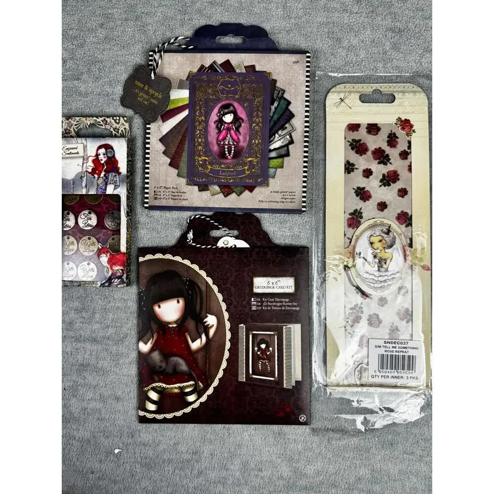 santoro‎ gorjuss paper craft bundle decoupage card kit scrapbook ephemera set